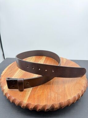 Fred Coen dark brown Leather Belt sz 34